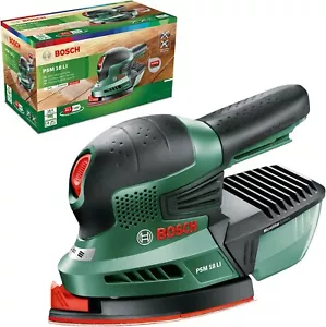 BOSCH 18V Cordless DustSuction MultiSander & BatteryCharger Set (25 S-Papers) - Picture 1 of 14