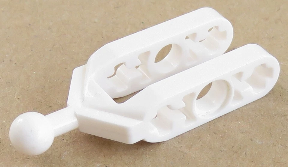 LEGO Technic - Achsschenkel mit Kugelkopf, weiß # 6572 - Bild 1 von 1