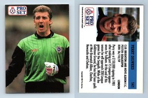 Perry Digweed #141 English League 1991-92  Pro Set Trading Card
