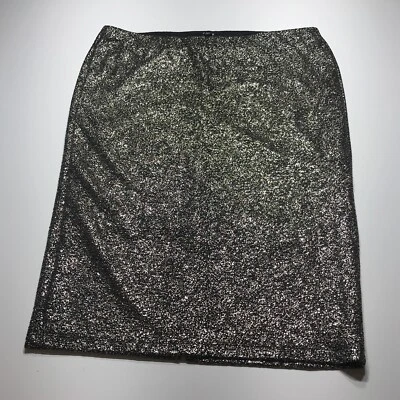 Torrid Skirt Womens Size 0 Black Glitter Shimmery Straight Stretchy Occasions - Image 1 of 4
