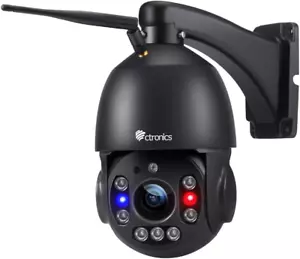 Ctronics 5MP 30X Optical Zoom Security Camera Wifi Outdoor, 2.4/5Ghz Wifi Dome S - Picture 1 of 12