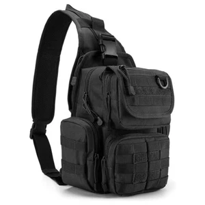 New Tactical Backpack Sling Shoulder Bag Pack with Pistol Holster Assault Bags - Picture 1 of 15
