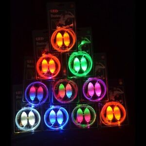Lumière Clignotante LED Multicolore Fête Danse Hip-Hop Lithium Pile Shoe Lacets