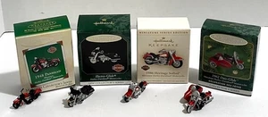 5 Halmark MINI Harley Davidson motorcycle die cast Xmas ornaments, see write-up - Picture 1 of 2