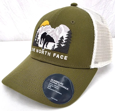 NUEVO The North Face EMB Mudder Trucker Malla Verde Snapback Gorra Sombrero Adulto OS Foto 1 de 4