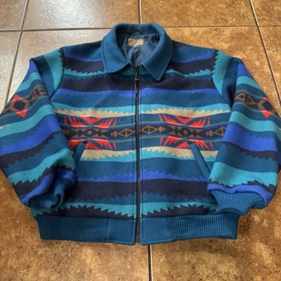 Vintage Pendleton Wool Jacket Aztec High Grade Western Wear Made In USA Men’s XL - Image 1 of 4