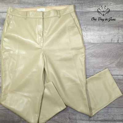 Pantalones de imitación de cuero Babaton talla 14 Foto 1 de 4