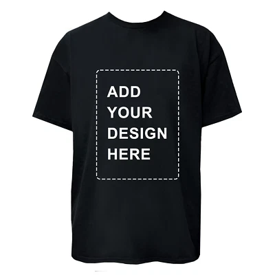 Personalized Custom T-Shirt Customized w/Photo, Text, Logo Gildan Heavy Cotton - Image 1 of 4