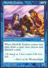 Merfolk Traders X4 (Weatherlight) MTG (NM) *CCGHouse* Magic