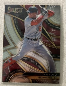 2020  JUAN SOTO Panini Select Sensations Silver Refractor No. S-12