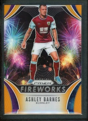 2020-21 ASHLEY BARNES 09/25 PANINI PRIZM PREMIER LEAGUE FIREWORKS ORANGE - Image 1 of 2