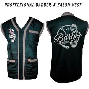 Barber vest,Barber jacket,barber stylist vest,Black vest M to 3xl size 