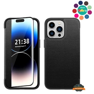 Funda protectora con solapa de cuero PU de visión transparente de cuero PU para Apple iPhone 13 Pro Max 6,7 - Imagen 1 de 11