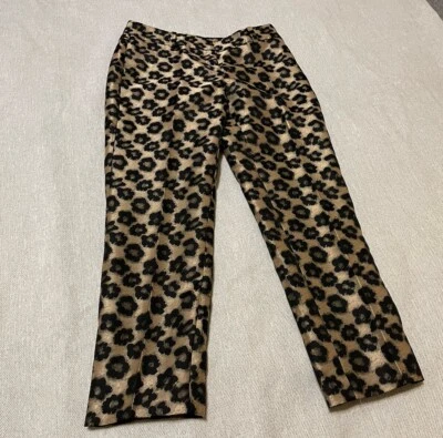 Pantalones Ann Taylor Signature Cheetah Talla 0 Largo 26 Foto 1 de 4