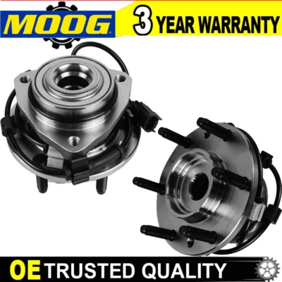 Par de bujes de cojinete de rueda delantera MOOG para Trailblazer GMC Envoy Buick Rainier Olds Foto 1 de 4