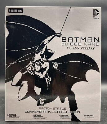 2014 SDCC 1ª Aparición de Batman Kotobukiya Artfx + DC Bob Kane Estatua de PVC NUEVO Foto 1 de 4