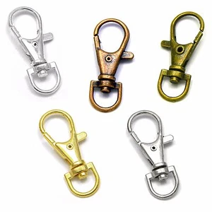 2 Big 1 1/2 Inch Swivel Lobster Clasp Clip Hook Findings for Purses Lanyards + - Picture 1 of 6
