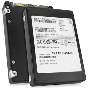 Samsung PM1633a MZ-ILS15T0 MZILS15THMLS 15.36TB SAS-3 12Gb/s 2.5" SSD - Afbeelding 1 van 8