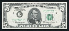1963-A $5 *STAR* FRN FEDERAL RESERVE NOTE CLEVELAND, OH GEM UNCIRCULATED