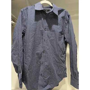 Banana Republic Men's Non-Iron Classic Fit Dress Shirt Blue Size Medium - Bild 1 von 6