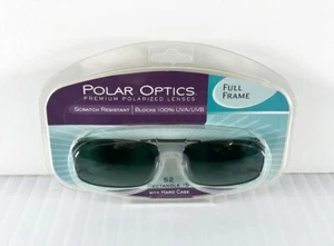 Polar Optics ClipOn Lenses / sunglasses - Polarized #52 REC 15 - with hard case - Picture 1 of 2