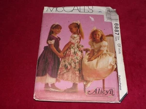 💐 McCALL'S #6887 - NIÑAS "ALICYN" OCASIÓN ESPECIAL - VESTIDO FORMAL PATRÓN 4-6 FF - Imagen 1 de 2