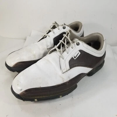 Zapatos de golf Nike Tour Premium para hombre talla 10 de Estados Unidos blancos/marrones 379220-171 Foto 1 de 4