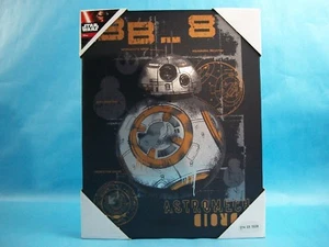 Star Wars Canvas Foil Wall Art BB8 SPRAY PAINT Artissimo Designs - Picture 1 of 2
