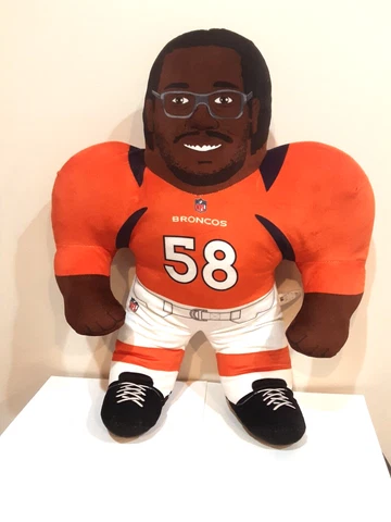 VON MILLER #58 NFL DENVER BRONCOS 22" PLUSH DOLL FIGURE WRESTLING BUDDY Cover