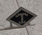 Vintage Diamond T Truck Radiator Bonnet Hood Emblem Brass Enamel Badge Small
