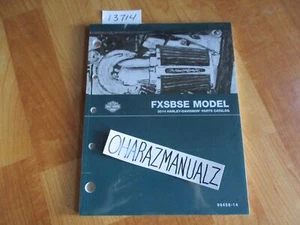 NEW *SEALED* 2014 Harley Davidson FXSBSE Parts Catalog Manual - Picture 1 of 1