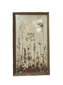 MCM Gerahmte Pressblumen Kunstwerk aus europäischen Blumen Signiert ca. 7x12 - Bild 1 von 7