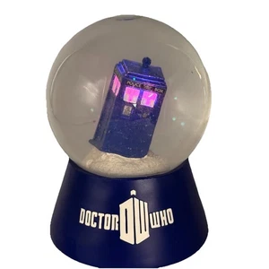 BBC 2012 Doctor Who "Tardis" leuchtende Wasserkugel Schneekugel getestet & funktioniert - Bild 1 von 15