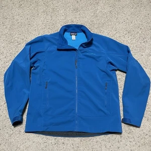 Men’s XL Patagonia Adze Softshell Jacket Polartec Blue Full Zip - EUC! - Picture 1 of 12