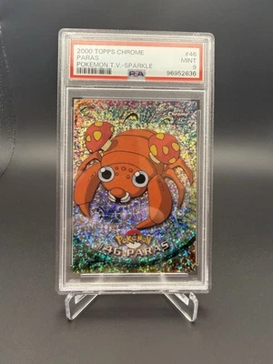Pokemon Topps Chrome Sparkle Paras PSA 9 MINT - Image 1 of 2