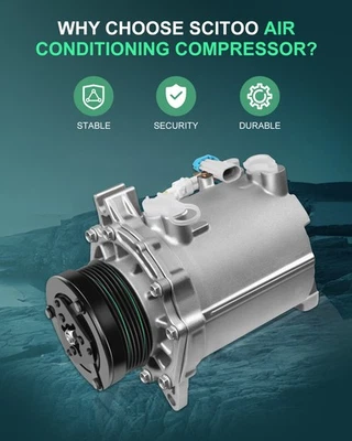 空调压缩机带钳适用于 2000 2001 2002 2003 2004 2005 凯迪拉克 DeVille 4.6L — 第 1/4 张图片