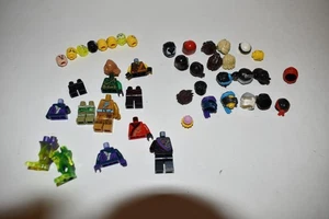 LEGO NINJAGO SUPER HERO HELMETS BODY HEAD HTF MINIFIGURE PARTS LOT OF 41 (DYX57) - Picture 1 of 4