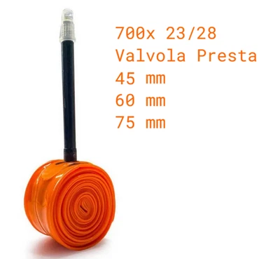Camera D'aria TPU Magene Exar 700x23/28 Valvola Presta 45mm - 60mm - 75mm