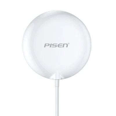 Almohadilla Cargador Inalámbrica MagSafe Magnética Pisen 15W para iPhone 14 13 Serie 12 Foto 1 de 4
