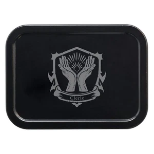 Laser Engraved DND Cleric Role Playing Gamer's Matte Black 2oz Tobacco Tin - Picture 1 of 1