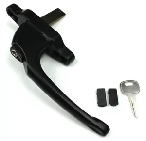 Cadenza Aluminium Window Handle Tongue (spade) Driven Black Right Hand - Picture 1 of 3