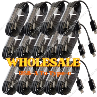 For Samsung Galaxy S24 S23 S22 S21 S20 S10 S9 Fast Charger 4FT Type-C Cable Lot - Image 1 of 4