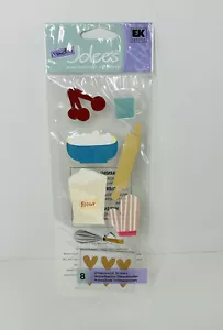 A Touch Of Jolee's Dimensional Scrapbook Stickers BAKING flour Rolling Pin Whisk - Picture 1 of 4