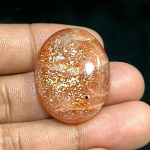 45.90 Cts Natural Sunstone Cabochon Gemstone Oval Handmade Wholesale Gemstone - Picture 1 of 6