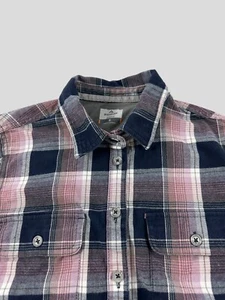 Blusa Camisa Ridgecut Resistente Pequeña a Cuadros Manga Larga Bolsillos con Botones - Imagen 1 de 13