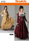 Victorian and Steampunk Fitted Dress Costume Sewing Pattern, Sizes 6-12
