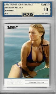 2003 Sport illustriert Marisa Miller #71 bewertet FCGS 10 EDELSTEINE NEUWERTIG - Bild 1 von 2