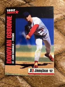 1992 Jimmy Dean Rookie Stars  Donovan Osborne #7 FREE SHIPPING
