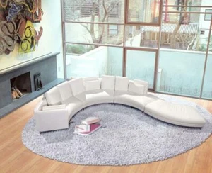 Moderne Rund Couch Wohnlandschaft Runde Sofa Polster Eck Garnitur XXL Big Sofas - Bild 1 von 11