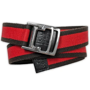 Сarolina Herrera Canvas/Leather/Cloth Womans Belt Red/Brown 90cm Minimalistic - Picture 1 of 9